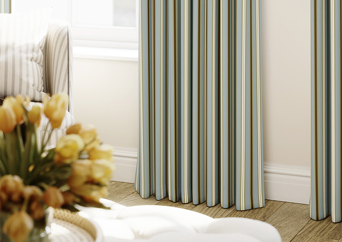 The British Stripe Co. Charles, Derwent No.1 - Made to Measure Curtains - Image 5